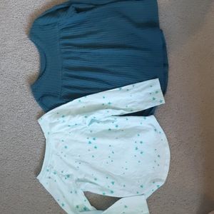 2 long sleeve Cat & Jack shirts